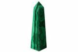 Tall, Polished Malachite Obelisk - Congo #175380-1